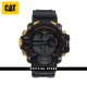 CAT 1A Series Digital Black 1A-167-21-241 Silicon Strap Watch