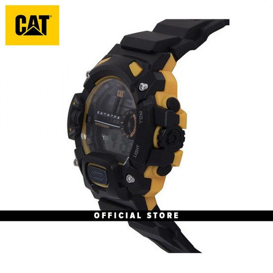 CAT 1A Series Digital Black 1A-167-21-241 Silicon Strap Watch