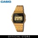 Casio General A159WGEA-1 Gold Stainless Steel Band Unisex Watch