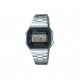 Casio General A168WA-1W Silver Stainless Steel Band Men Watch