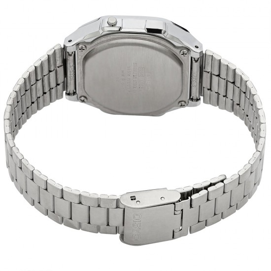 Casio General A168WA-1W Silver Stainless Steel Band Men Watch