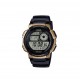 Casio General AE-1000W-1A3 Black Gold Resin Band Men Sports Watch