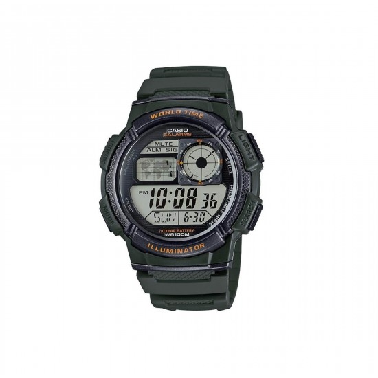 Casio General AE-1000W-3AVDF Green Men Sports Watch