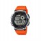 Casio General AE-1000W-4B Orange Resin Band Men Sports Watch