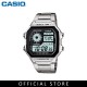 Casio General AE-1200WHD-1A Silver Stainless Steel Band Men Watch