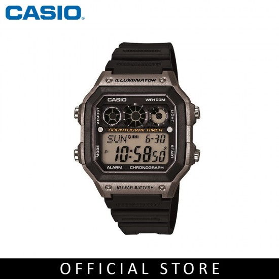 Casio General AE-1300WH-8A Black Resin Band Men Watch