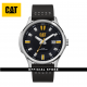 CAT AG 3HD AG-141-34-127 BLACK LEATHER STRAP MEN WATCH