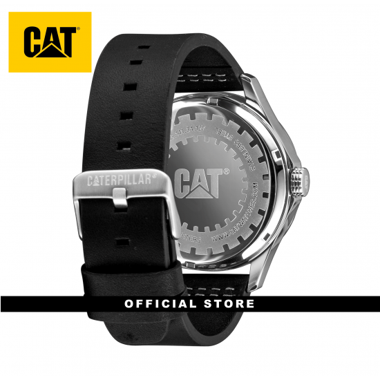 CAT AG 3HD AG-141-34-127 BLACK LEATHER STRAP MEN WATCH