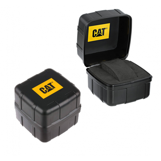 CAT AG 3HD AG-141-34-127 BLACK LEATHER STRAP MEN WATCH
