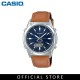 Casio General AMW-S820L-2A Brown Leather Band Men Watch