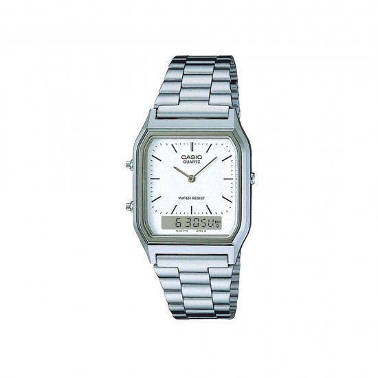 Casio General AQ-230A-7D Silver Stainless Steel Men Watch