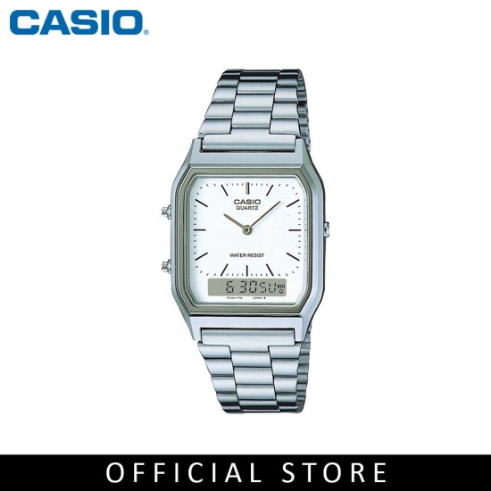 Casio General AQ-230A-7D Silver Stainless Steel Men Watch