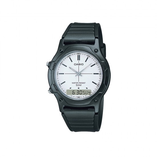 Casio General AW-49H-7E Black Resin Band Men Watch 