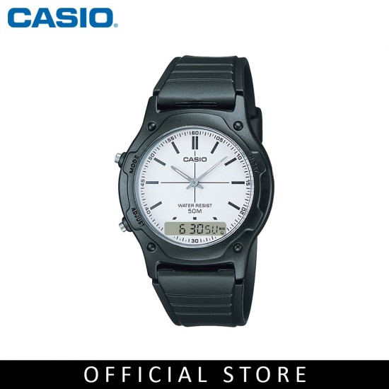 Casio General AW-49H-7E Black Resin Band Men Watch 