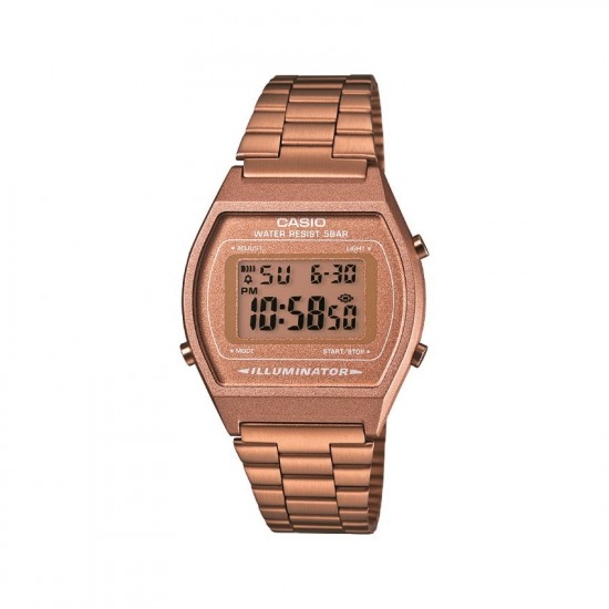 Casio General B640WC-5A Rose Gold Stainless Steel Band Women Watch