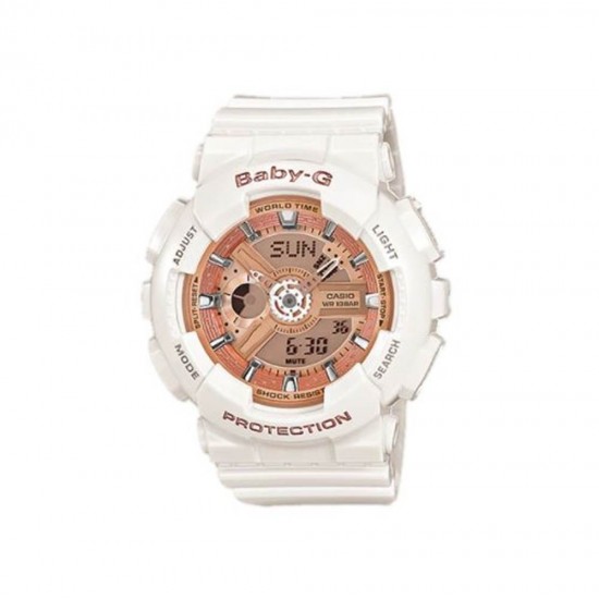 Casio Baby-G BA-110-7A1 White Resin Band Women Sport Watch
