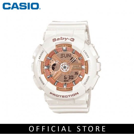 Casio Baby-G BA-110-7A1 White Resin Band Women Sport Watch