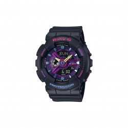 Casio Baby-G BA-110TM-1A Black Resin Band Women Sports Watch