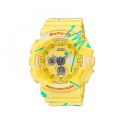 Casio Baby-G BA-120SC-9A Yellow Women Sports Watch