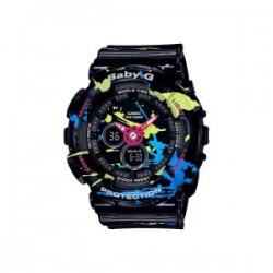 BA-120SPL-1A Black Resin Band Women Sports Watch