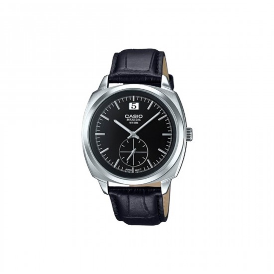 Casio General BEM-150L-1A Black Leather Band Men Watch