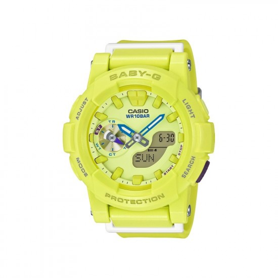 Casio Baby-G BGA-185-9A Yellow Women Sports Watch