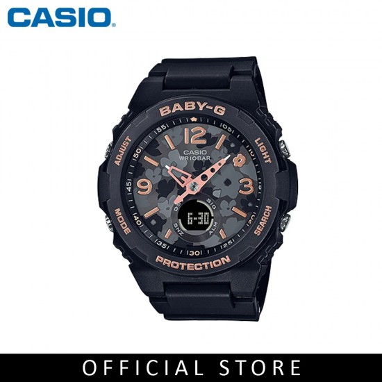Casio Baby-G BGA-260FL-1A Black Resin Band Women Sports Watch