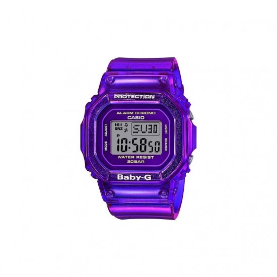 Casio Baby-G BGD-560S-6 Purple Semi-transparent Band Women Sports Watch
