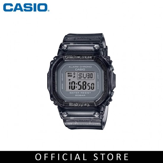 Casio Baby-G BGD-560S-8 Black Semi-transparent Band Women Sports Watch