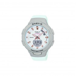 Casio Baby-G BSA-B100MC-8A Light Blue Resin Band Women Sports Watch