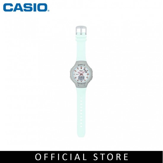 Casio Baby-G BSA-B100MC-8A Light Blue Resin Band Women Sports Watch