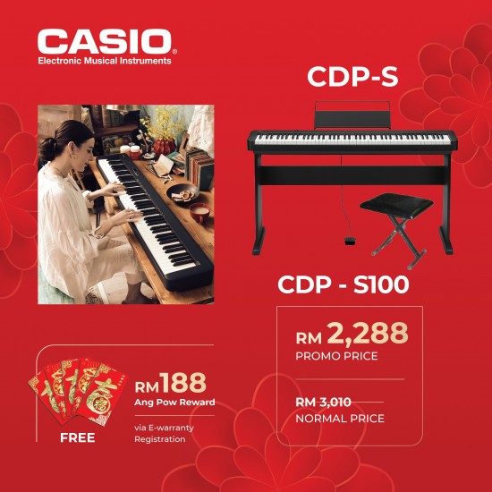 CASIO Digital Piano CDP-S100 (Full Package)