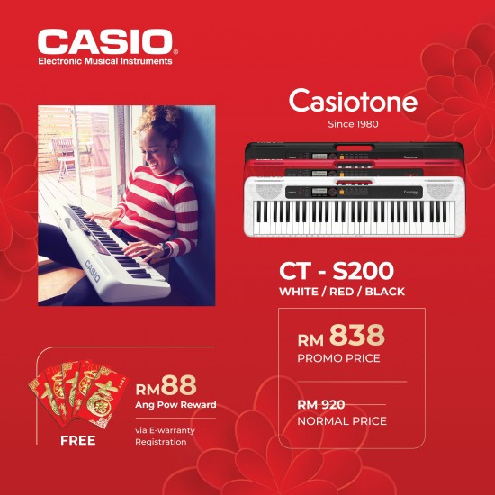Casio CT-S200WE Casiotone White Keyboard