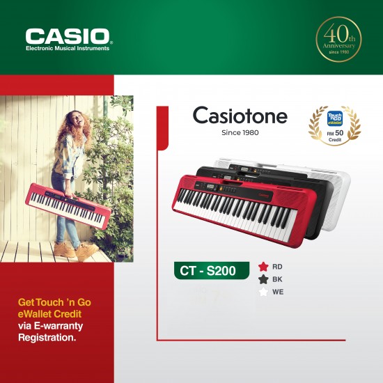 Casio CT-S200WE Casiotone White Keyboard