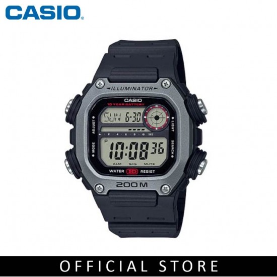 Casio General DW-291H-1A Black Resin Band Men Watch