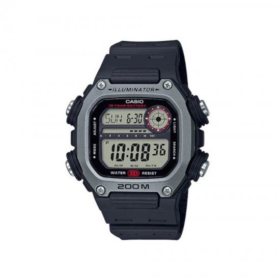 Casio General DW-291H-1A Black Resin Band Men Watch