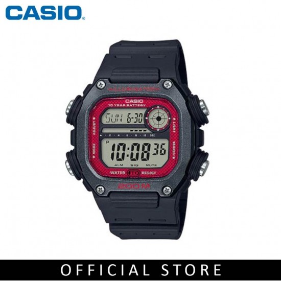 Casio General DW-291H-1B Black Resin Band Men Watch