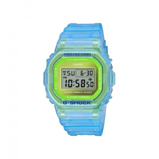 Casio G-Shock DW-5600LS-2 Blue Resin Band Men Sports Watch