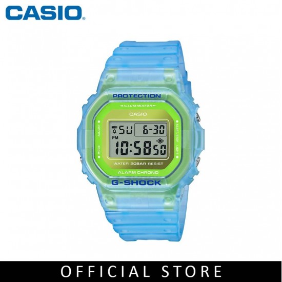 Casio G-Shock DW-5600LS-2 Blue Resin Band Men Sports Watch