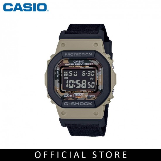 Casio G-Shock DW-5610SUS-5 Black Cloth Band Men Sports Watch