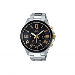Casio Edifice EFV-500DB-1A Standard Chronograph Stainless Steel Band Men Watch