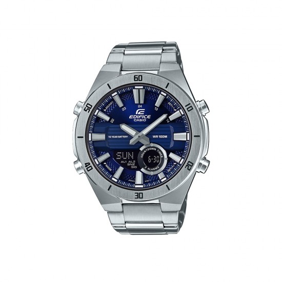 Casio Edifice ERA-110D-2A Silver Stainless Steel Band Men Watch