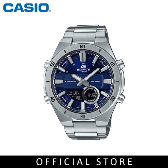 Casio Edifice ERA-110D-2A Silver Stainless Steel Band Men Watch