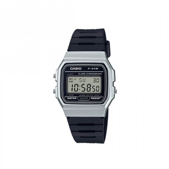 Casio General F-91WM-7A Youth Digital Black Resin Band Men Watch 