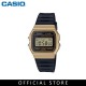 Casio General F-91WM-9A Youth Digital Black Gold Resin Band Men Watch 