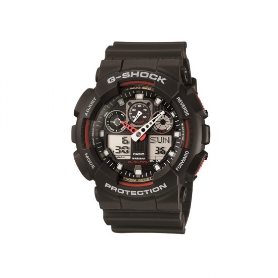 Casio G-Shock GA-100-1A4 Black Resin Band Men Sports Watch