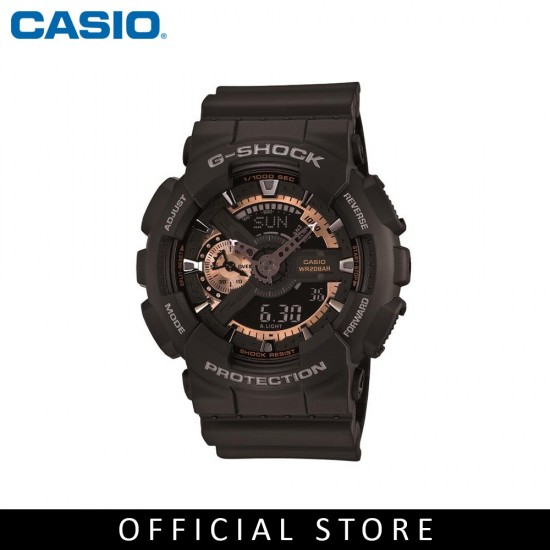 Casio G-shock GA-110RG-1A Black Resin Band Men Sports Watch