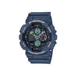 Casio G-Shock GA-140-2A Blue Resin Band Men Sports Watch
