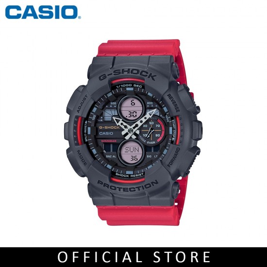 Casio G-Shock GA-140-4A Red Resin Band Men Watch
