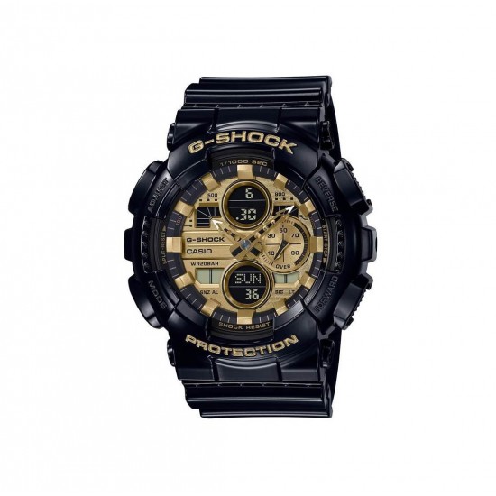 Casio G-Shock GA-140GB-1A1 Black Resin Band Men Sports Watch